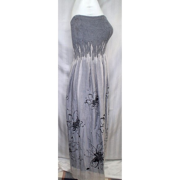 Lapis Goth Boho Lily Floral Convertible Tube Dress Maxi One Size - Picture 11 of 16